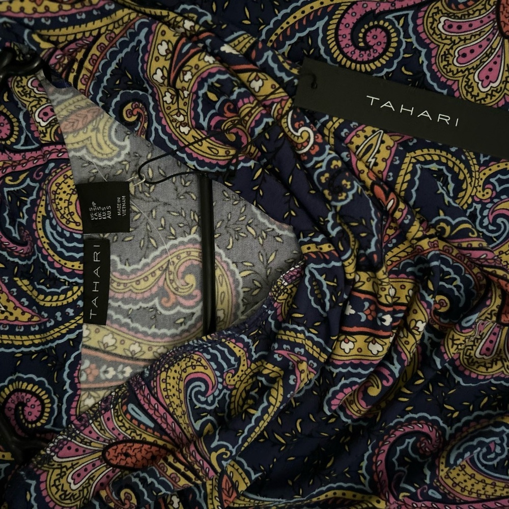 Tahari Multicolor Paisley Dress